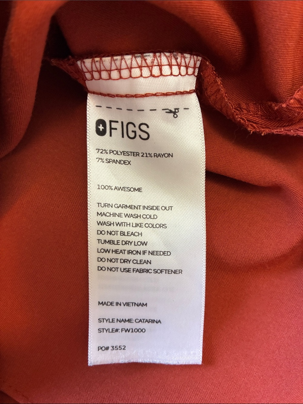 Figs Limited Edition Auburn - S top/M bottoms - Picture 6 of 6